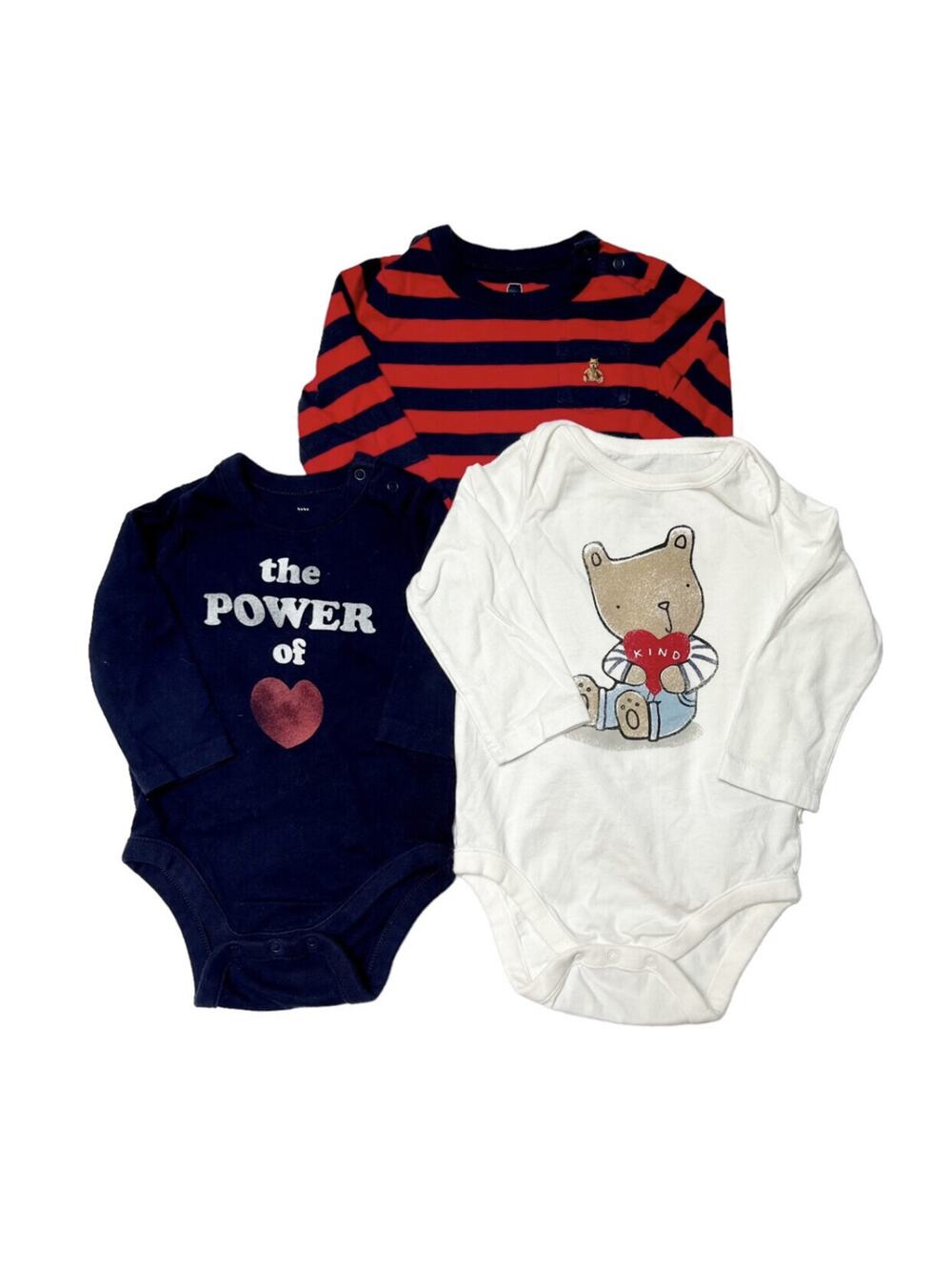 Gap Valentine's Day Bodysuit Bundle Size 6-12m